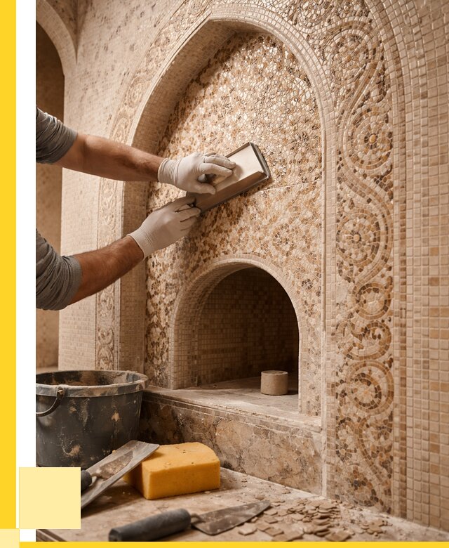 Мозаика для хамама в Воткинске под ключ от 5180 р. | ЭриданВтк